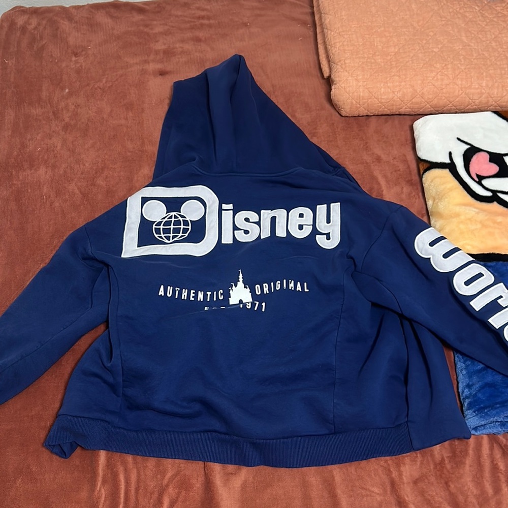 Oversized DISNEY world zip up jacket